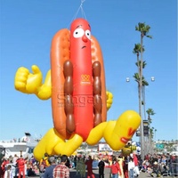 Décorations de fête publicité ballon toit publicité gonflable nourriture saucisse Hot Dog
