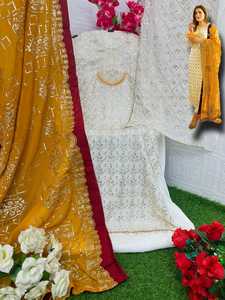 Nouveau costume pakistanais de créateur de collation pour les femmes vêtements de fête et de mariage disponibles à un prix abordable - Product Image 6