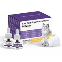 Diffuseur de phéromones calmantes pour chats (2 recharges) |   Couvre 70 ㎡ |   Soulagement du stress sans médicaments pour chats |   Prise UK