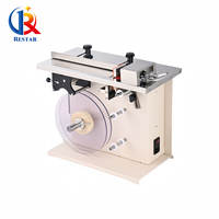 Petite machine d'étiquetage semi-automatique de coins de bureau, applicateur d'étiquettes inviolables pour les coins des boîtes d'emballage de produits électroniques
