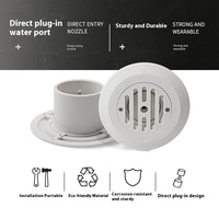Accessoires d'évacuation de piscine écologiques en ABS, réglables, à brancher, avec entrée et sortie au fond