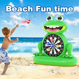 Jouets de piscine best-sellers pour enfants : jeu de fléchettes gonflable grenouille, jeu aquatique pour piscine, jeux de plein air, plage, jardin, fête d'été, cadeau d'anniversaire - Product Image 6