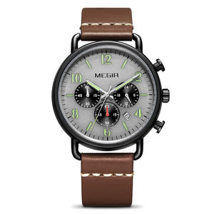 Reloj deportivo de moda para hombre con fecha y cronógrafo y correa de acero, reloj de cuarzo - Product Image 5