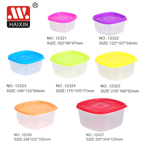 Haixing-organizador de alimentos de plástico, contenedor cuadrado de alimentos, 0,55 <span class=keywords><strong>litros</strong></span>, <span class=keywords><strong>caja</strong></span> de almacenamiento grande para mantenimiento fresco, 12323 - Product Image 3