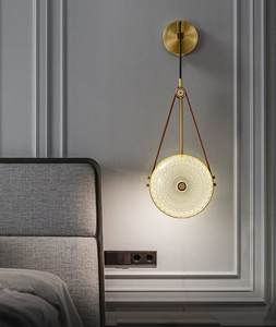 โคมไฟระย้าทองเหลืองแบบเรียบหรูสำหรับห้องรับประทานอาหาร โต๊ะบาร์ ห้องนอน ข้างเตียง - Product Image 5