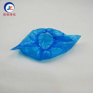 כיסויי נעליים חד פעמיים בצבע כחול, מידה M, עם סגירת סנאפ, מגן בוהן מרוכב, בד לא ארוג, עמיד למים - Product Image 3