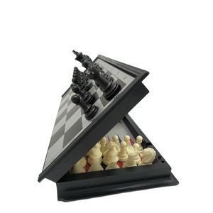 Gran oferta 3 en 1, juego de ajedrez de backgammon magnético plegable, juego de ajedrez de plástico barato, juego al aire libre con amigos - Product Image 3