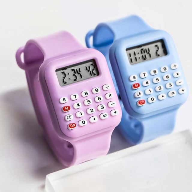 New Arrival Silicone Candy Kids Watches Reloj Electronic Bracelet Digital Calculator Clock Wristwatch
