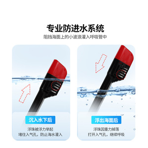 Masque de plongée intégral en verre trempé 4,0 mm, silicone, équipement de plongée pour adultes - Product Image 4