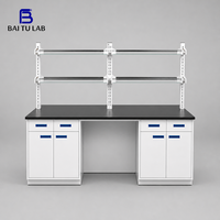 Bancs de laboratoire en métal Baitu Buy avec armoires de rangement pour laboratoires de biologie et de chimie