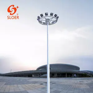 SLOER 축구 놀이터 원뿔 테이퍼 20M 25M 30M 스포츠 경기장 하이 마스트 라이트 폴 테니스 코트