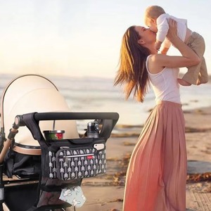 Organisateur de poussette BSCI avec porte-gobelets isothermes, ajustement universel pour tous les modèles de bébés, accessoire ultime pour - Product Image 5