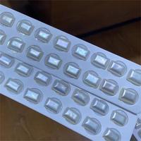 Bijoux fantaisie eau de mer grande taille 9*13mm Rectangle blanc vraies perles Mabe pour la promotion
