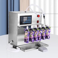 Distributeur de savon à vaisselle semi-automatique pour lave-vaisselle 2 4 6 8 buses distributeur de remplissage de sachets à bec verseur