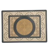 Tapis de cuisson en silicone de qualité alimentaire, carré, résistant à la chaleur (-40~+250°C), certifié LFGB, écologique, antiadhésif, épaisseur 0,40 mm