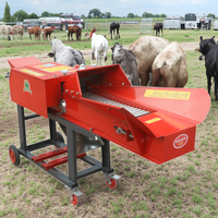 Mini machine de coupe-paille d'herbe lames en acier durables de haute qualité nouvel état petit hachoir à ensilage pour l'alimentation des animaux