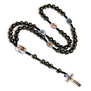 Rosario Católico con Crucifijo <span class=keywords><strong>de</strong></span> Jesús y Medallas <span class=keywords><strong>de</strong></span> la Virgen María, Collar <span class=keywords><strong>de</strong></span> Oración Religioso con Cruz para Bautizo, Regalo <span class=keywords><strong>de</strong></span> Primera Comunión - Product Image 5