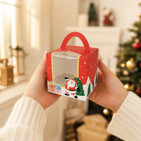 Boîtes à dessert de Noël 1/2/4/6 en papier pour muffins et cupcakes, fabriquées en Chine, pour emporter
