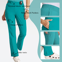 Gepersonaliseerde Kleuren Hartvormige Kraag Medische Kleding Voor Vrouwen Scrub Verpleegsters Uniformen Stretch Ademende Werken Outfits