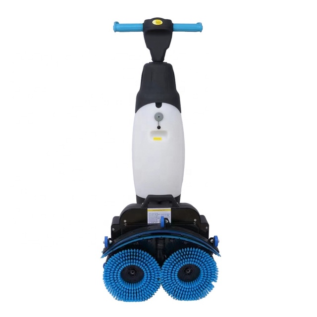 Manual Industrial Floor Scrubber Cleaning Machine Electric Walk Behind Squeegee Sweeper for Warehouse Commercial Use