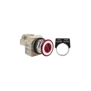 Bouton-poussoir momentané Harmony 9001K configurable, corps de commutateur lumineux rouge 9001KR9P35R 9001KR9P3 30mm - Product Image 1