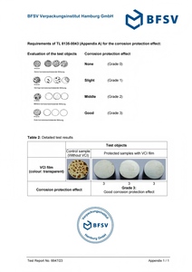 เม็ดพลาสติกมาสเตอร์แบทช์ VCI ประสิทธิภาพสูงสำหรับฟิล์มป้องกัน PE/LDPE, เม็ดพลาสติกมาสเตอร์แบทช์สำหรับป้องกันการกัดกร่อนด้วยไอระเหยในอุตสาหกรรม บรรจุภัณฑ์โลหะ - Product Image 5