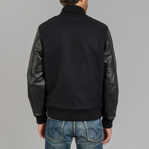 Customized <b>Waterproof</b> Breathable 100% Wool Varsity <b>Jacket</b> for Men Hot Sale Men's Winter <b>Warm</b> Varsity <b>Jacket</b> - Product Image 2