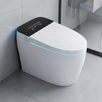 WC intelligent monobloc à chasse automatique avec bidet intégré et télécommande