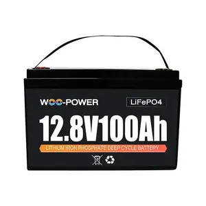 Nhà sản xuất bán hàng trực tiếp 12V 100AH dung lượng cao LiFePO4 pin Lithium ion thích hợp cho hệ thống lưu trữ năng lượng hộ gia đình