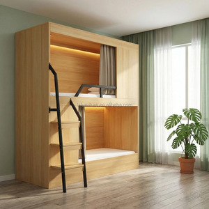 Camas Cápsula de Madera de Lujo Directas de Fábrica en China, Camas Tipo Pod para Hostales Juveniles y Espacios Compartidos - Product Image 4