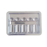 Support de flacon unique à faible MOQ, plateau thermoformé CPET PET pour flacons de 10 ml pour médicaments