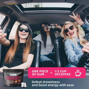 Toptan nane enerjisi sakız çilek lezzet kafein sakız destek enerji ve odak kafein sakız - Product Image 5