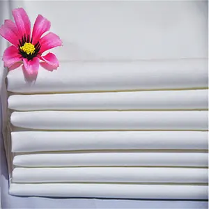 100 % cotton 250TC 40x40s white satin and 1cm 3cm stripe hotel home bedding fabric flat sheet fabric
