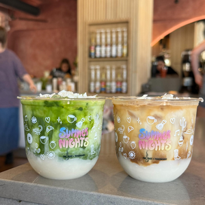 Tùy Chỉnh Chất Lượng Cao U Hình Ly <span class=keywords><strong>300Ml</strong></span> 360Ml 400Ml Nhựa Thủy Tinh 90Mm Đường Kính Matcha <span class=keywords><strong>Cup</strong></span> Với Nắp Cho Uống - Product Image 3