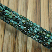 Vente en gros de perles en tube de turquoise africaine 6*9mm Pierres précieuses roses naturelles pour la fabrication de bijoux à bricoler soi-même