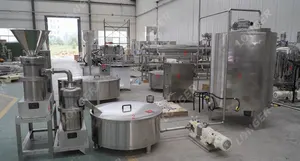 Ligne de production de beurre d'arachide entièrement automatisée ligne de production de beurre d'arachide prix 200kg h ligne de production de beurre d'arachide