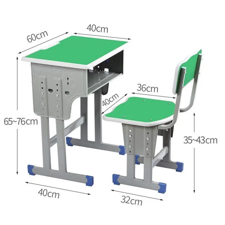 school table chair student furniture metal modern school desk and chair for sale