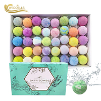 Coffret Cadeau de Bombes de Bain Personnalisées Biologiques Naturelles Véganes aux Huiles Essentielles Effervescentes pour Spa Vente en Gros OEM