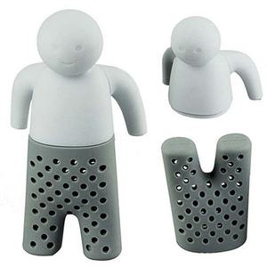 Filtre créatif en silicone Lelyi en forme de petit homme, adorable Mr. General Tea Maker - Product Image 1