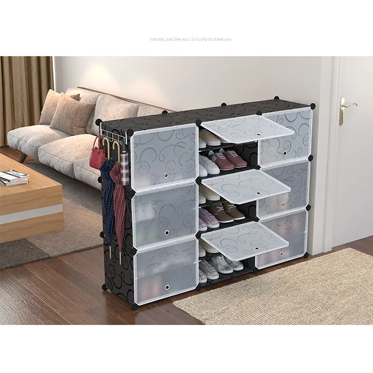 Hot DIY Plastic Cupboard Shoe rack Storage Cabinet