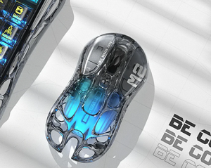 Souris de jeu sans fil GravaStar Mercury M2 Transparent Black Tri-Mode PAW3395 26K DPI 79g en alliage de magnésium, récompensée par le Red Dot Award - Product Image 4