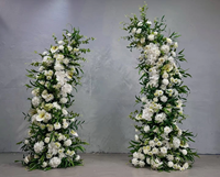 Fleurs artificielles en soie faites à la main, très réalistes, en forme de cœur vert, pour décoration d'arche de mariage, de remise de diplôme et de Thanksgiving – Vente chaude
