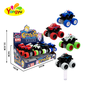 Camion de police et de pompiers à inertie 4x4 de haute qualité, jouet en tube, boîte de présentation 8 pièces, vente en gros en vrac - Product Image 1
