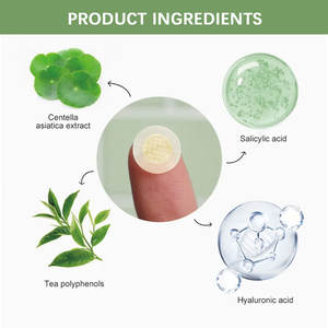 Patch Microneedle personnalisé hydrocolloïde étanche Microdart Anti-acné élimination des boutons <span class=keywords><strong>peau</strong></span> visage patchs dissolvant de points noirs acné - Product Image 3