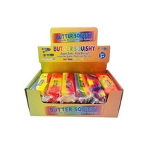 Jouets Squishy en Mousse PU Arc-en-ciel de 13,5 cm en Gros, Jouet Anti-Stress Sensoriel en Forme de Beurre à Presser