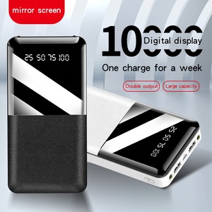 Tốt nhất bán nhà máy bán chạy nhất nhỏ mỏng 10000mAh hiển thị kỹ thuật số Da LED Đèn polymer điện thoại di động ngân hàng - Product Image 2