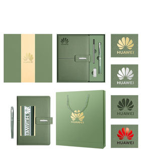 Cuadernos y Bolígrafos de Cuero Personalizados A5, Juego de Regalo Empresarial Corporativo para Artículos Promocionales para Empleados, Juegos Ejecutivos, Organizador/Planificador - Product Image 4