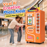 Distributeur automatique de pièces commémoratives personnalisées avec impression UV IA, kiosque autonome pour sites touristiques, OEM