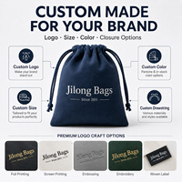 Sacs à cordon en velours personnalisés pour bijoux, colliers, montres, petite pochette cadeau recyclable avec logo en feuille d'or, vente en gros
