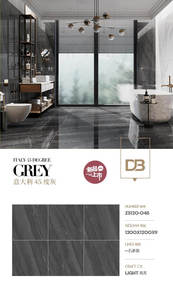 Cao cấp Ý <span class=keywords><strong>45</strong></span> ° màu xám 1200x1200mm đá cẩm thạch sứ ngói lớn Định dạng đá kết cấu sàn tường sứ gạch - Product Image 5